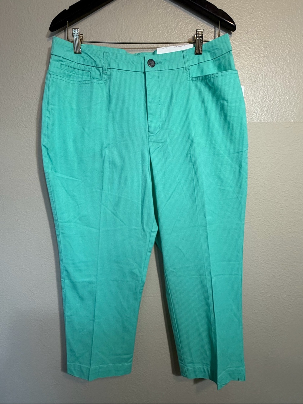 Croft & Barrow Aqua Stretch capris 12 NWT